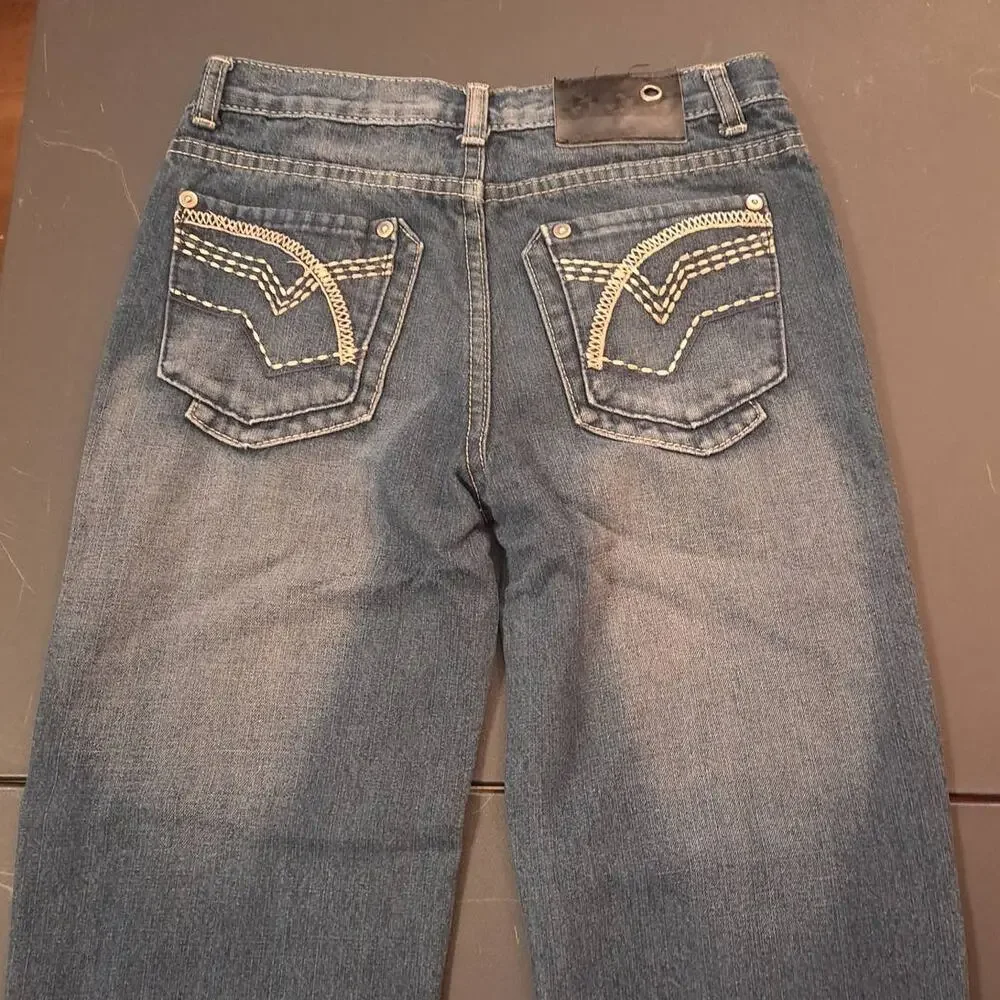 Boys Size 14 Roadblock Embroidered Jeans